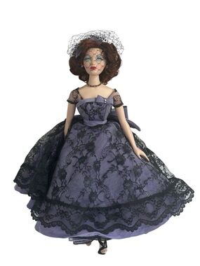 Ashton-Drake Gene Doll 1998 Mel Odom Gothic Victorian Purple Dress READ